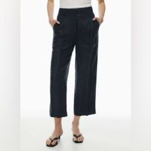 Wilfred Effortless Cropped Wide Leg Black Pants Sz 00